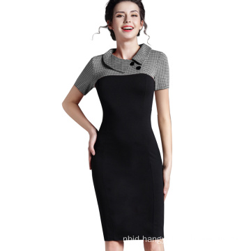 One-Piece Dress Short Working Office Bodycon Dress